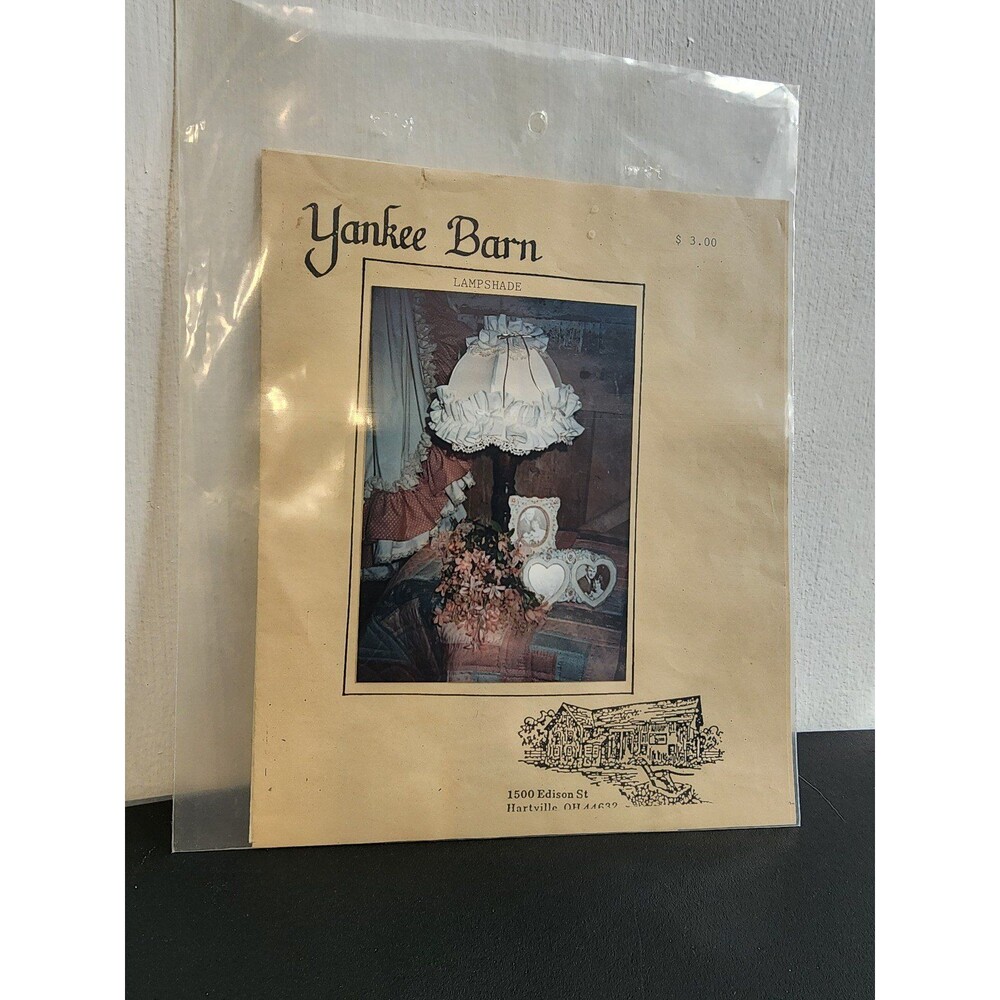 Vintage "Yankee Barn" Lampshade Pattern & Promotional Pattern Set – 1980s